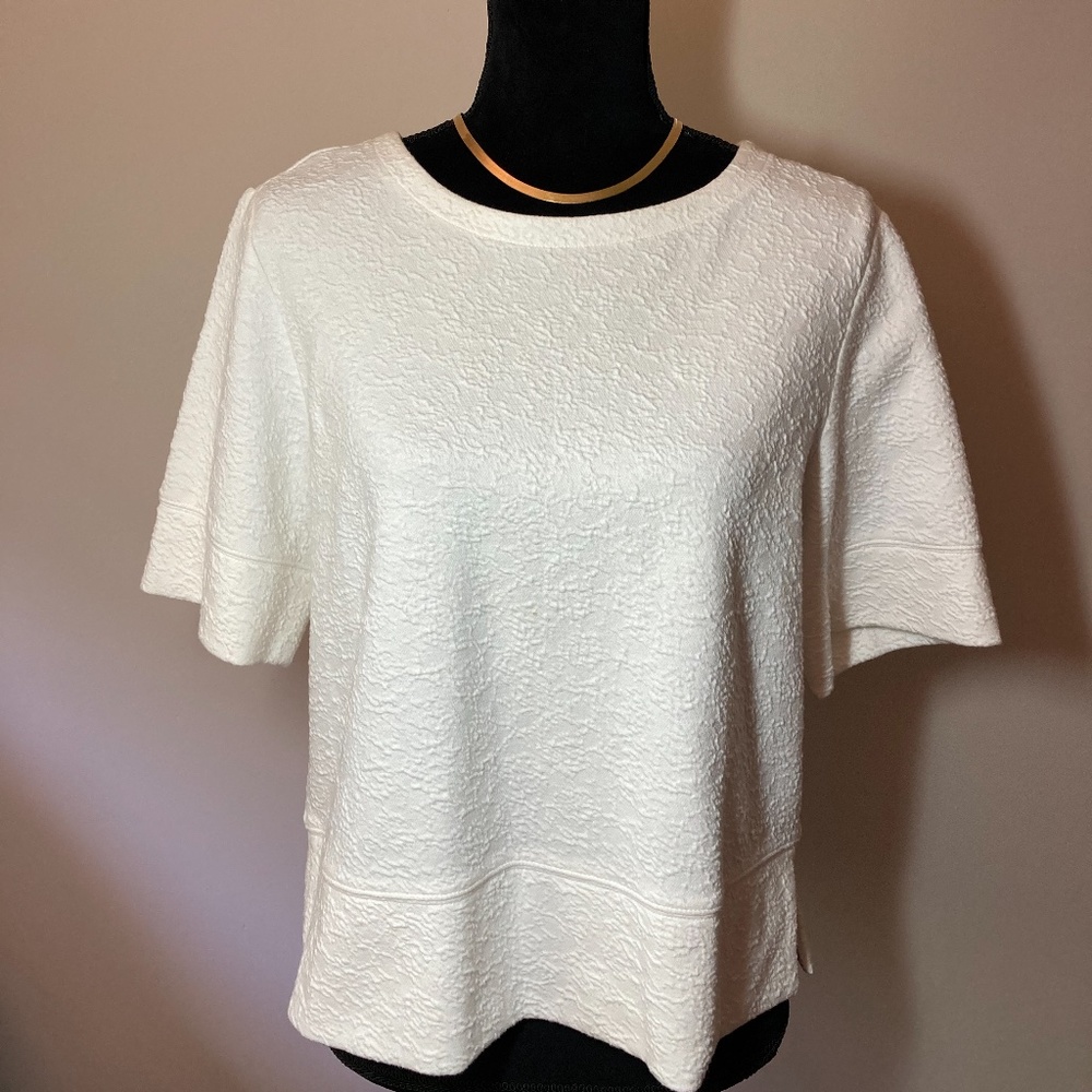 14th & Union knit top, Ivory, size medium